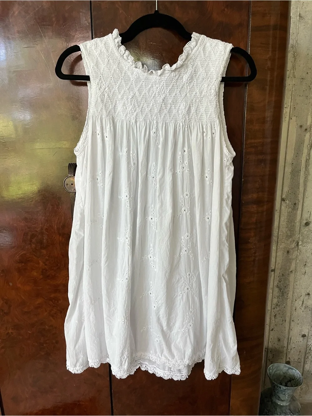 Calypso St.Barth eyelet mini dress sz M